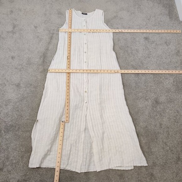 Lungo L'arno Women's Maxi Striped Shirt Dress Size Small Quiet Luxury Old Money - Picture 8 of 11